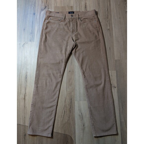 J Crew Jeans 770 Straight Corduroy Size 34X32 Beige Pants Pockets Men's - Picture 1 of 10